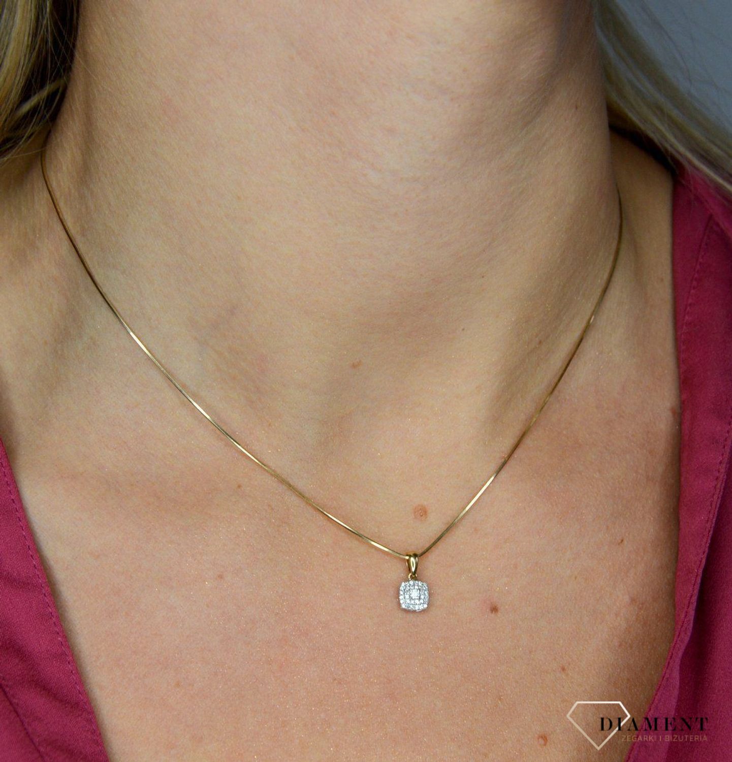 Kolczyki złote DIAMENT złoto, diamenty E45732 . Kolczyki z diamentami numer wzoru E45732 YW P (1).jpg